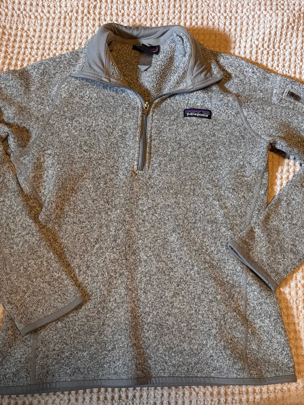 Patagonia Better Sweater Heather Gray Quarter-Zip Fleece Pullover